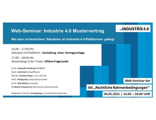 Web-Seminar: Industrie 4.0 Mustervertrag